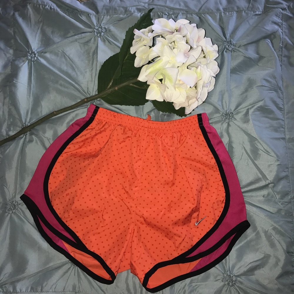 Orange and Pink Nike Shorts